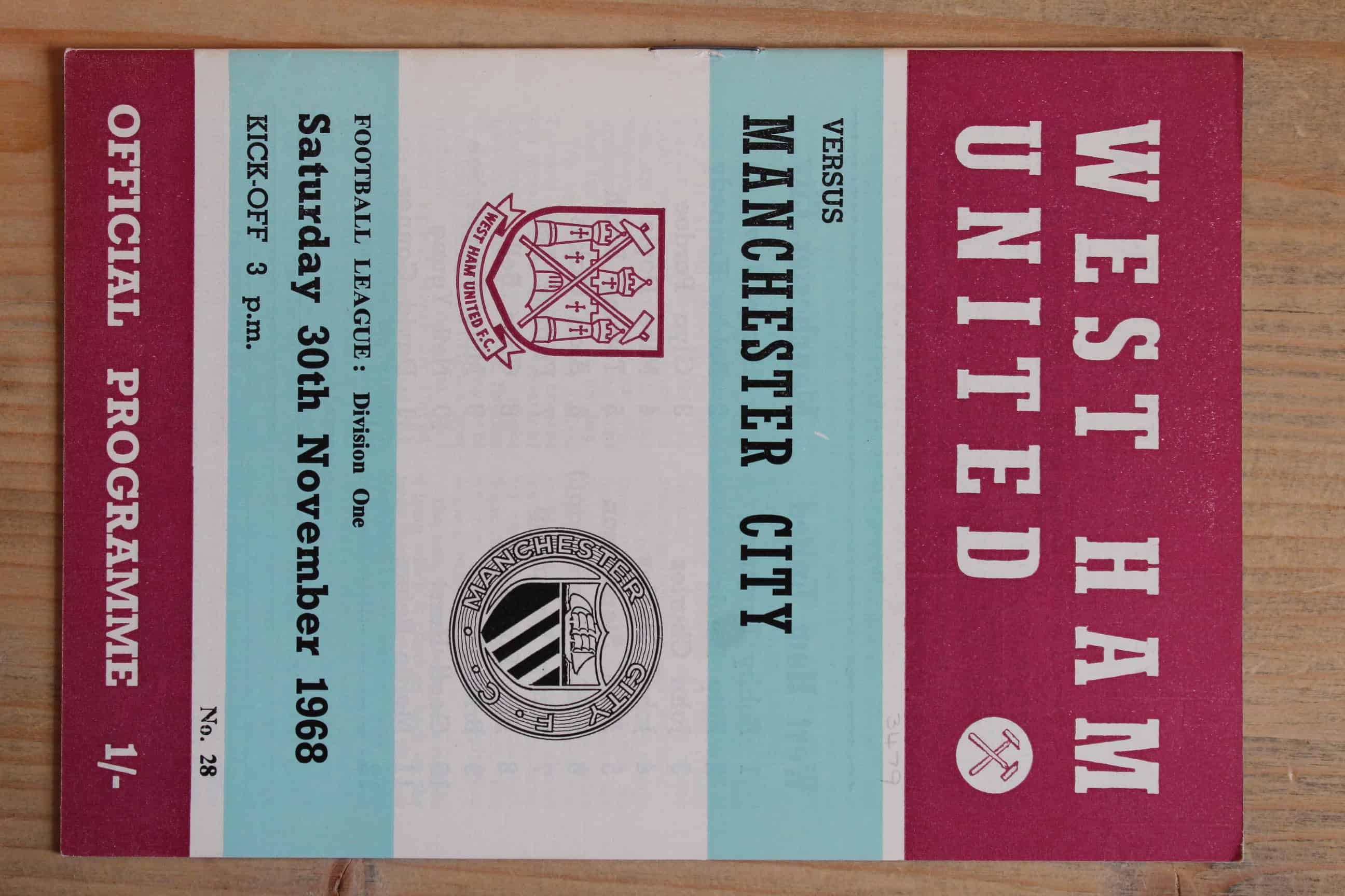 West Ham United FC v Manchester City FC